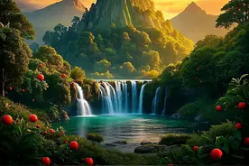 微信头像｜风景头像，山为靠山，流水生财，财运亨通，吉祥好运图片