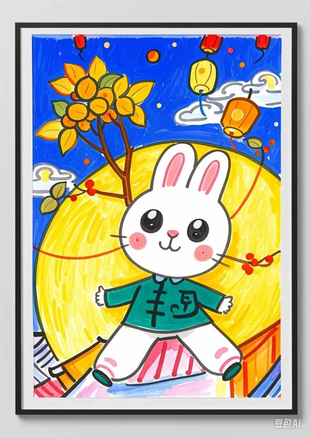 简笔画最全中秋节主题绘画＋绘画思路，张张创意满满！