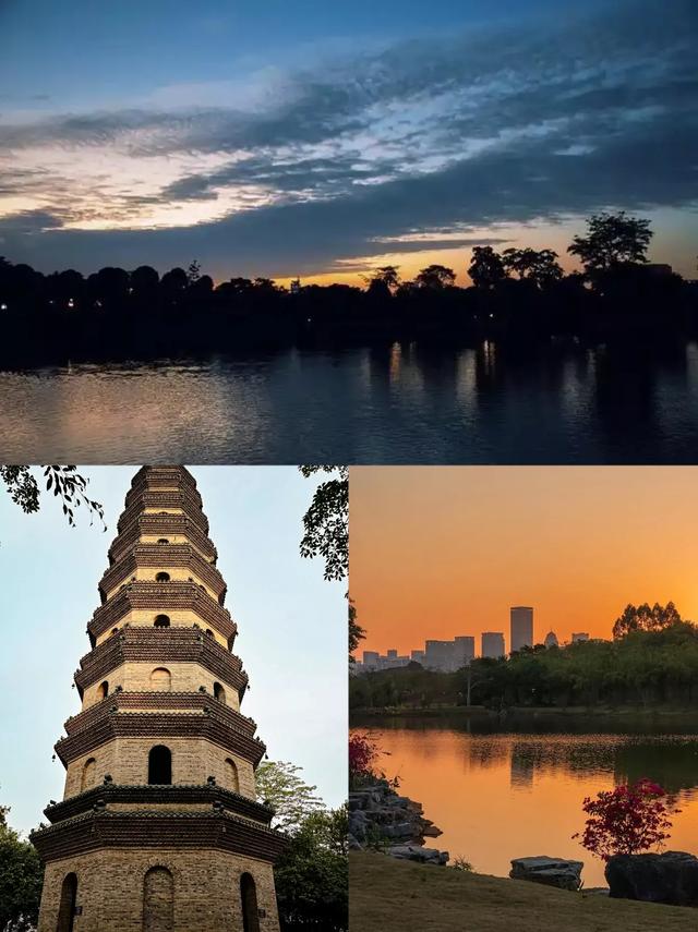 南宁青秀山绝美日落，比油画还浪漫的黄昏打卡地！