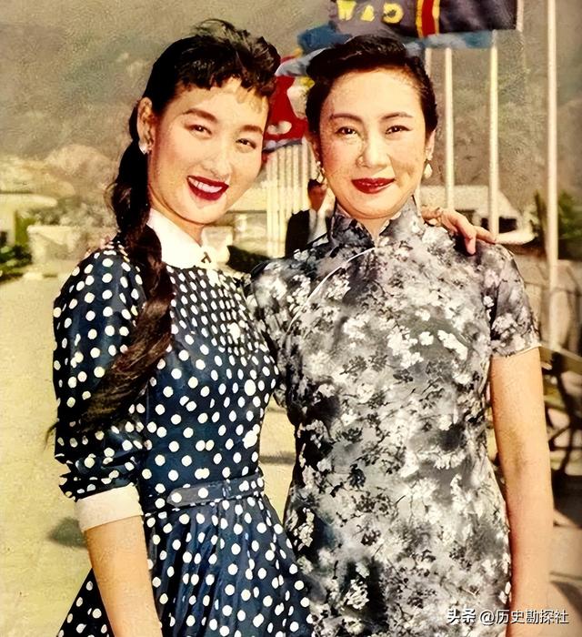 戴笠与胡蝶的真实影像，胡蝶美艳摄人心魄，戴笠面容冷峻不怒自威