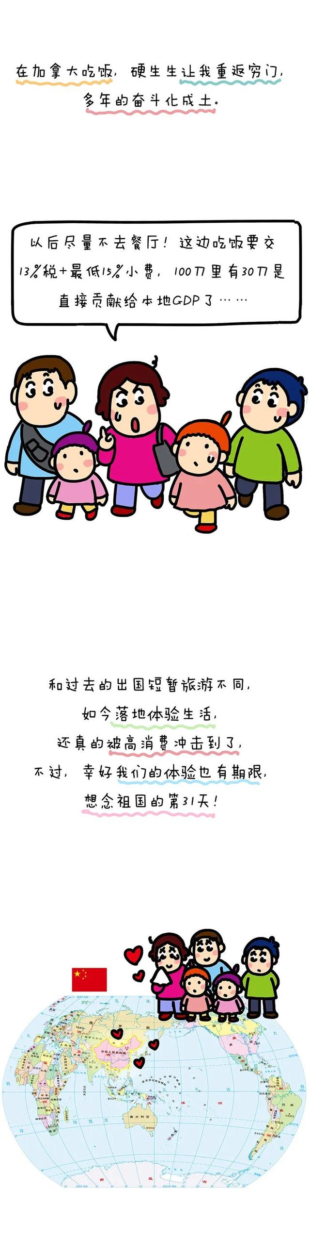 来加拿大，我变成穷人。