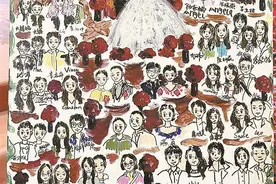 婚礼现场绘画师：用画笔定格幸福瞬间图片