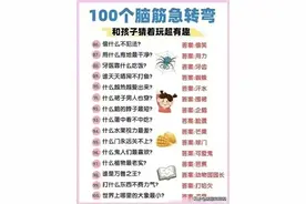 100个脑筋急转弯，和孩子猜着玩超有趣，不妨你来看看图片