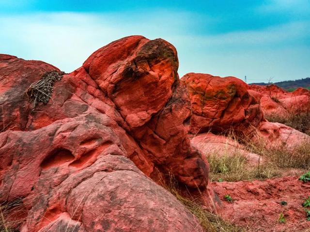 明光这片红石滩,美到让相机发烫