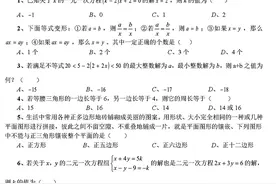 七年级数学下学期希望杯数学竞赛测试卷〖含答案〗图片
