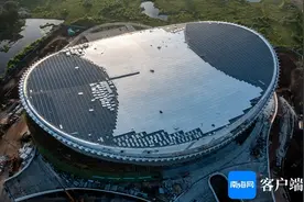 可容纳1.8万名观众！海口五源河体育馆预计本月底基本完工→图片
