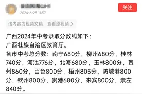 广西2024年中考录取分数线公布？假的！图片