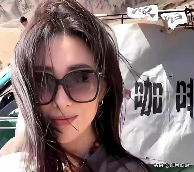 朱珠素颜自驾318国道，墨镜遮不住灵动，高原风光衬得她更绝