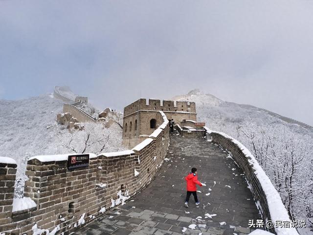 北京八达岭长城上空突现“太阳雪”，你见过吗？