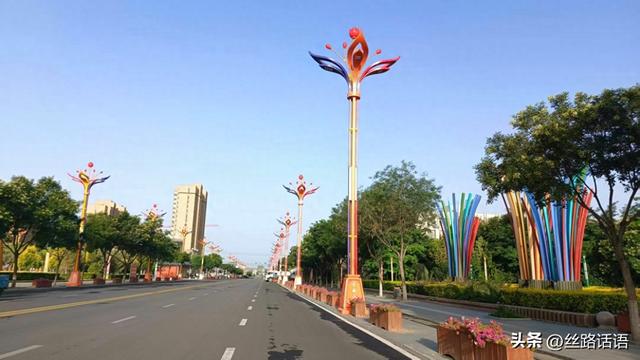 【焉支山下】白天看花 夜晚赏灯！山丹县把地标花卉“种”上街灯