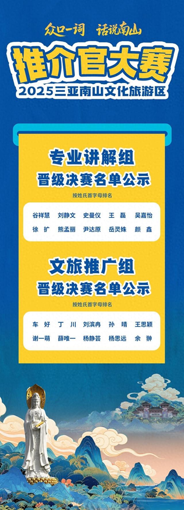 2025三亚南山文旅推介官大赛复赛云端收官 20强选手晋级总决赛