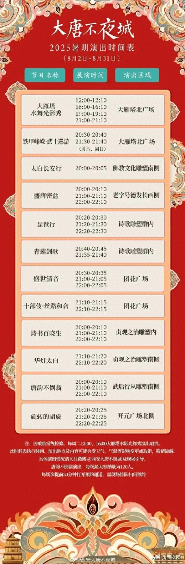 西安大唐不夜城最新通知