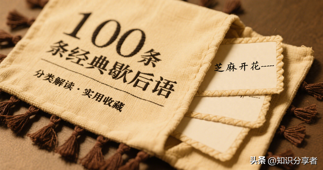 100条歇后语大盘点:带解读、聊天不冷场、写作有底气,收藏哦