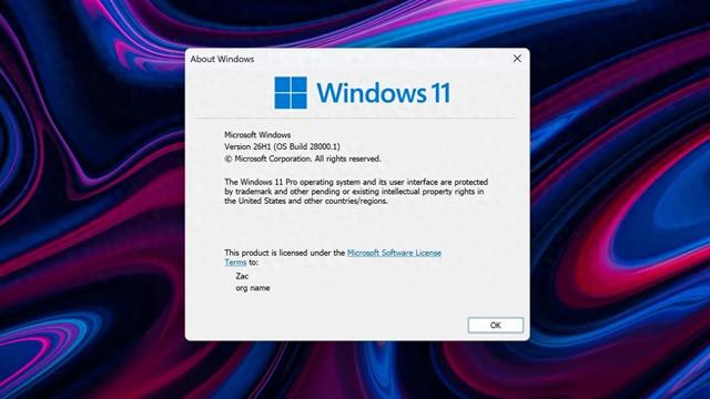 不要迷恋哥，哥只是传说！传微软明年上半年发布Windows 11 26H1