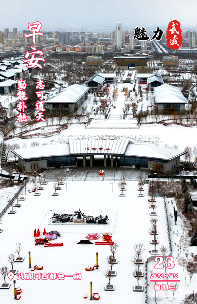 魅力武威丨武威河西都会一角