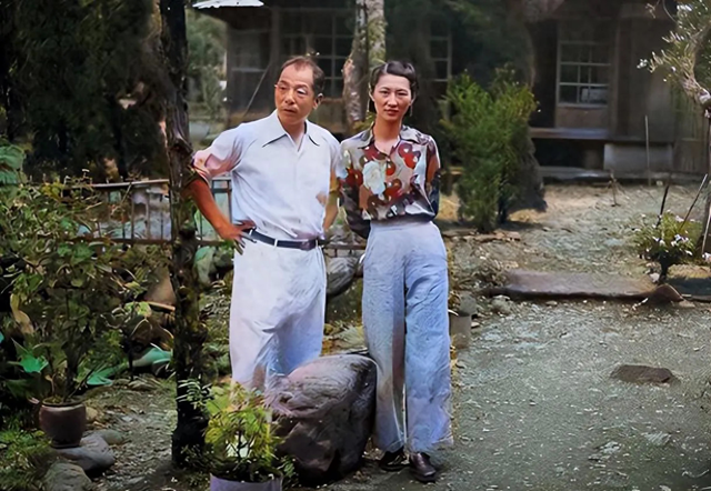 张学良和妻子赵一荻幽禁在贵州时的合照 这个是本人 并不是演员演的