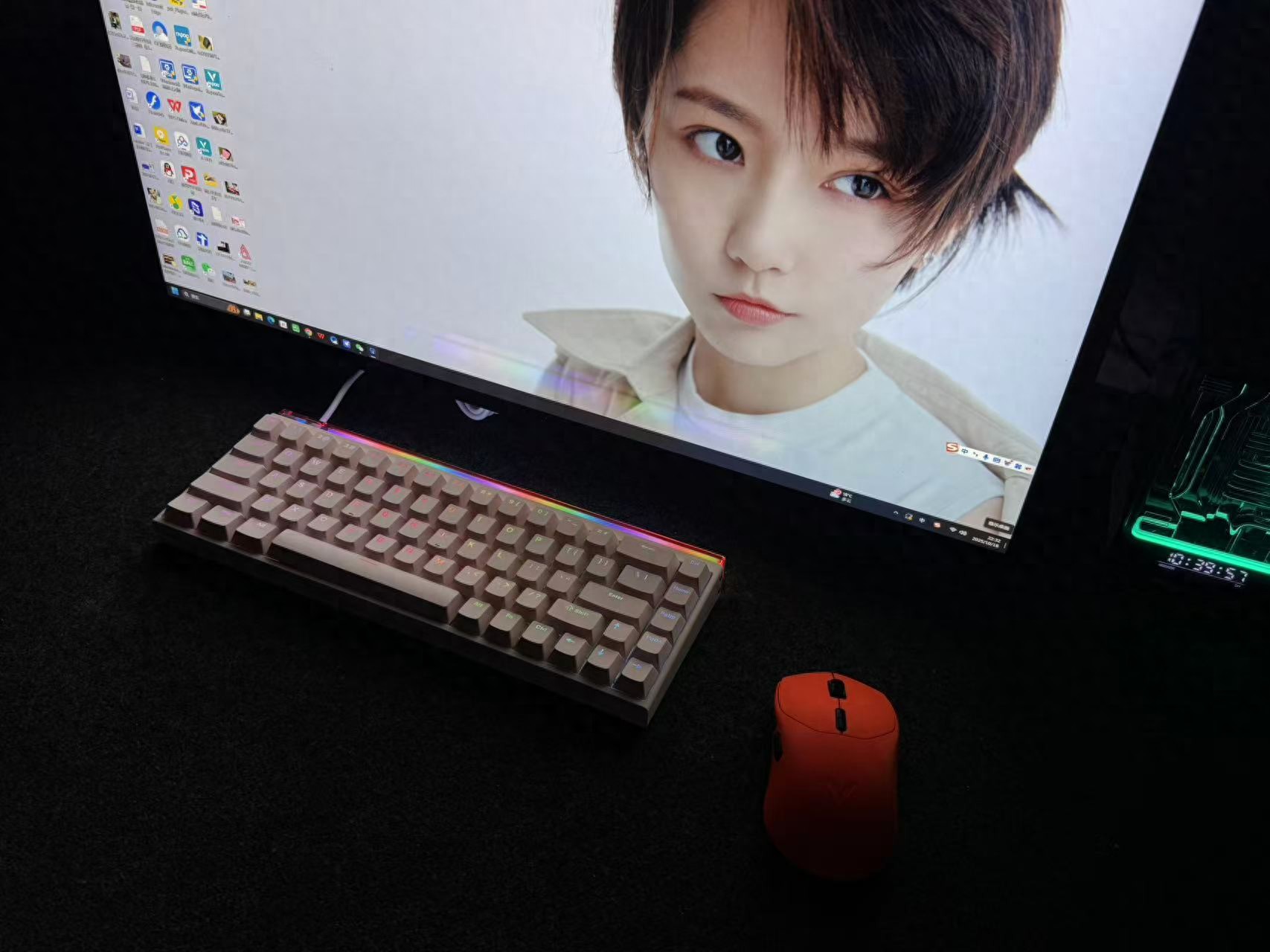 颜值与性能齐飞!美加狮 NANO 68 Pro 蜜桃色磁轴键盘分享