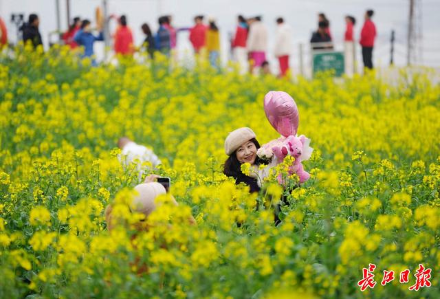 “三八”国际妇女节，灯塔花海游人如织