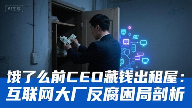 饿了么前CEO藏钱出租屋：互联网大厂反腐困局剖析