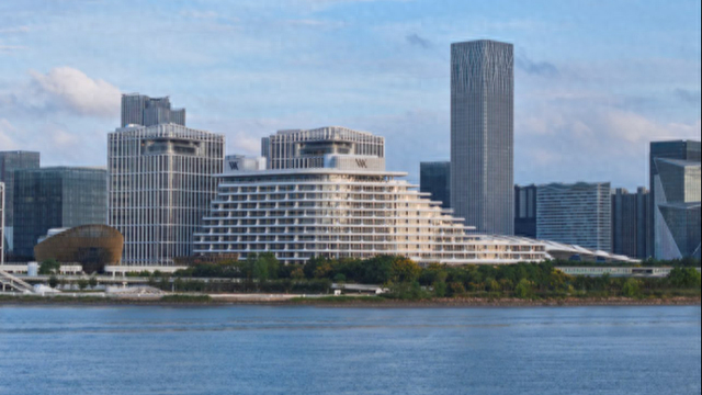 国际巨头在浦东新建“巨型邮轮”，上海前滩华尔道夫酒店正式揭幕