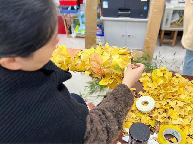 框住一园秋色：临沂园博园创意景观引客来