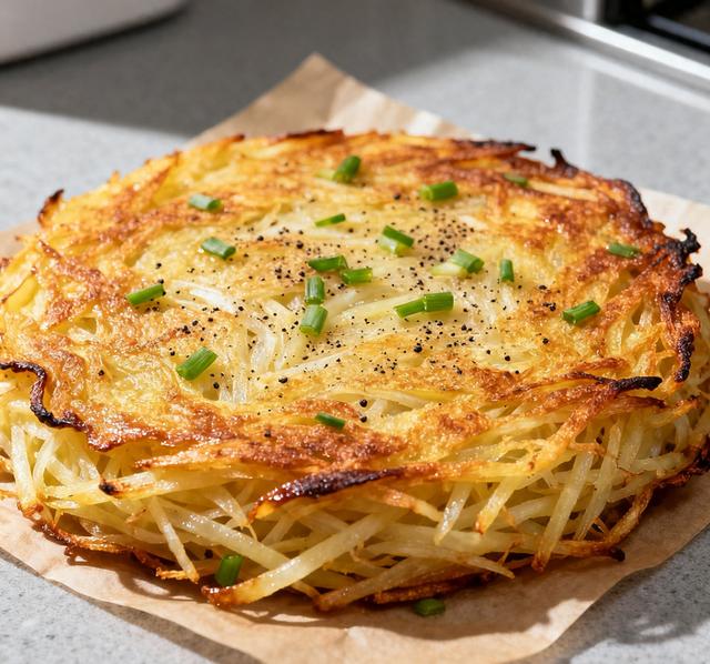麻辣土豆丝饼（🌟 空气炸锅土豆丝饼｜免油炸外酥里软）
