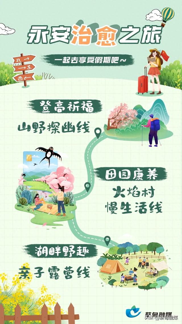 清明假期就来武汉蔡甸永安，3条线路带你体验“山系生活”！