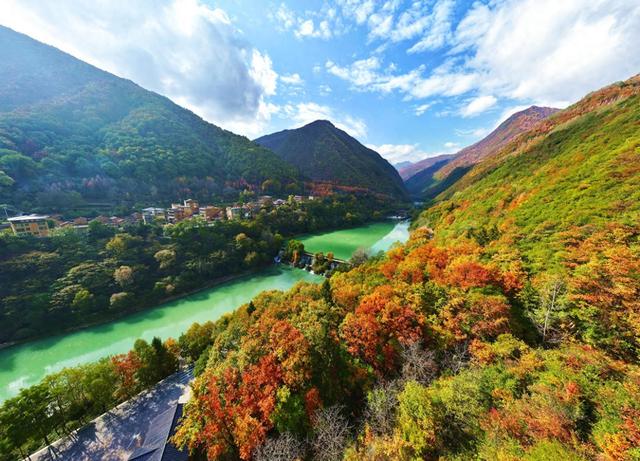 当晚秋遇见官鹅沟……