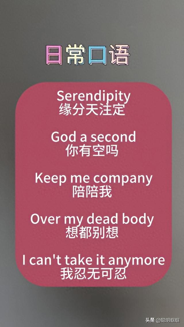 serendipy是什么梗（Serendipity是啥5句日常口语让你聊天笑到停不下来）