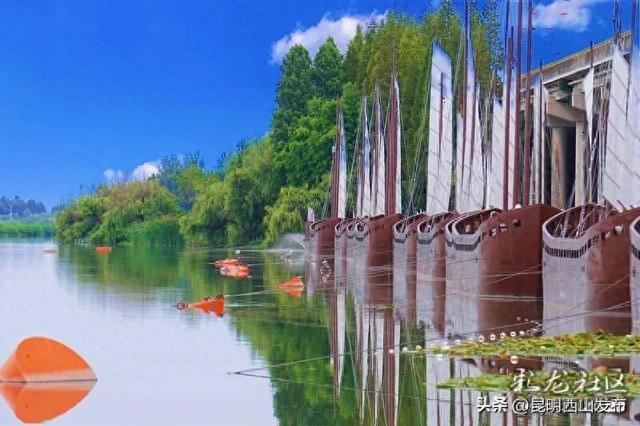 藏不住了！滇池畔“帆船浮桥”重新开放，随手拍都是大片！