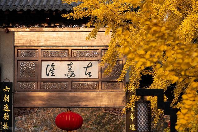 美文｜秋风撩起秦淮河唐装女孩的裙摆，落叶飘荡在宽阔的玄武湖面