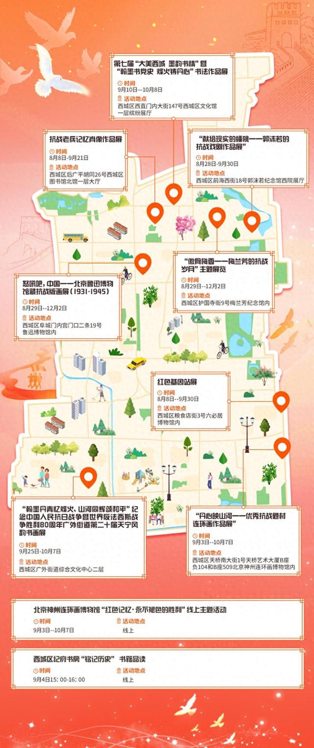 西城发布抗战主题文化活动地图
