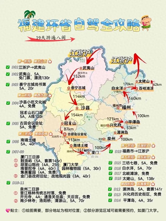 山海相拥、古厝藏诗，福建环省自驾全攻略，教你玩透八闽大地