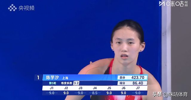一日两战双断层！陈芋汐无悬念晋级10米台决赛 预赛半决赛均领跑