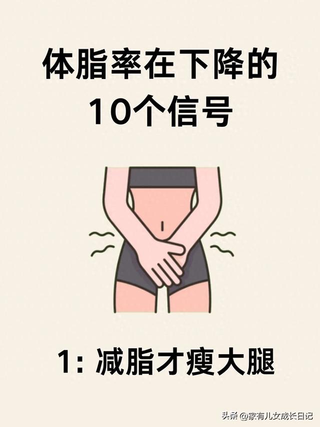 瘦身指南：体脂率在下降的10个信号，说明你开始变瘦了