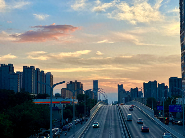 组图｜一抹夕阳美如画 又被西安的天空美到了