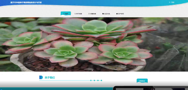 收货网站建设（基于SSM的种子商店网站的设计与开发计算机毕业设计源码）