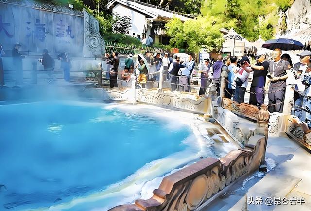 云南腾冲热海旅游景区热火朝天“大滚锅”水温达97度可煮熟鸡蛋