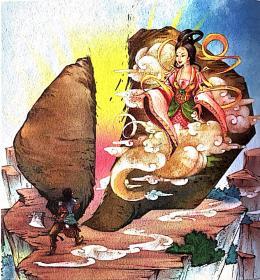 天崩地裂历史典故（大禹劈山救妻酿大祸九鼎崩裂）