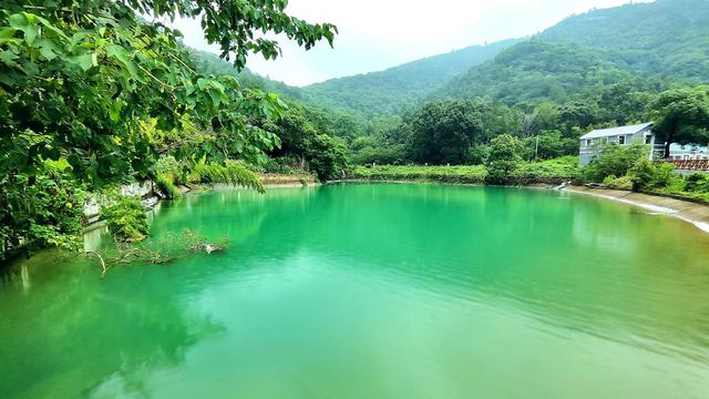一汪碧水胜九寨：无锡龙山深处的秘境潭影