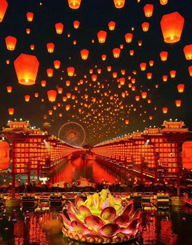 河北又一景区火了，被誉为北方水上大唐不夜城，夜游赏景超震撼