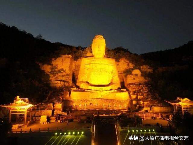 太原蒙山大佛，亮灯时间调整