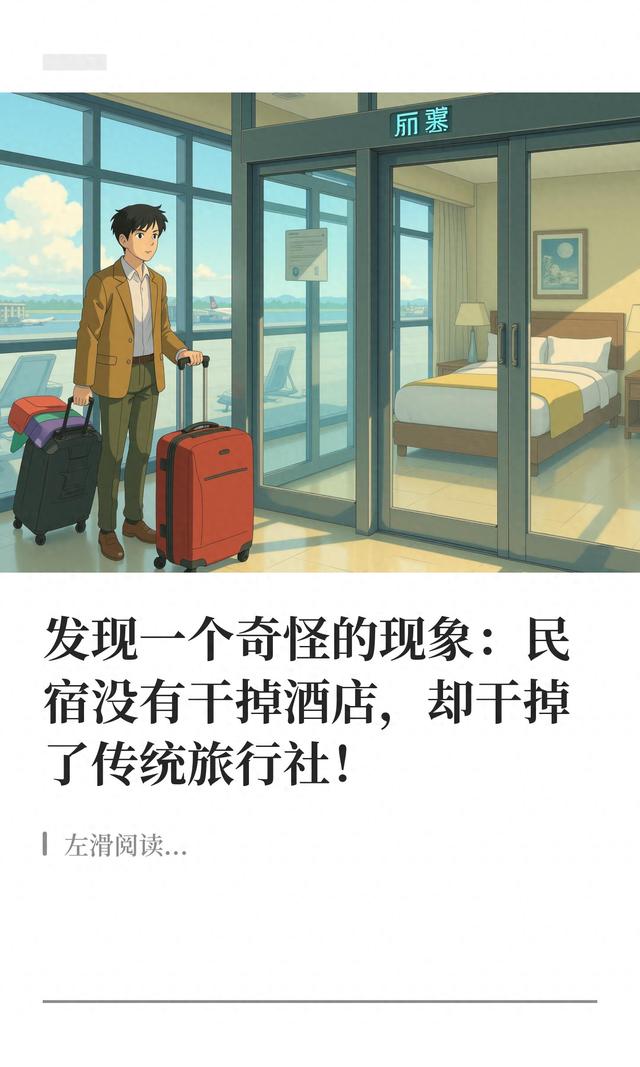 发现一个奇怪的现象：民宿没有干掉酒店，却干掉了传统旅行社！