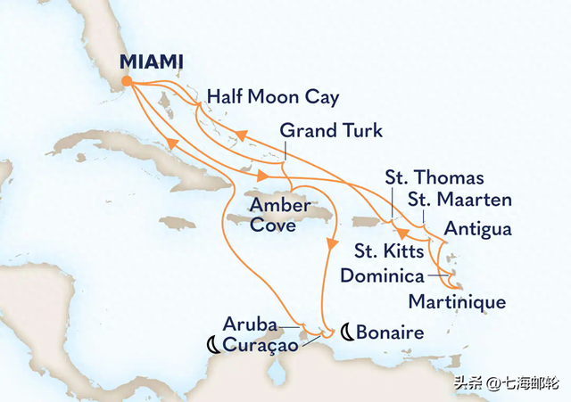 上海出发 此生必去 乘豪华邮轮“终极加勒比海大全览”适合退休旅行