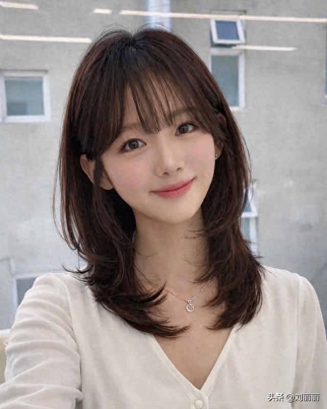 脸部优化1（解锁氛围感密码韩式层次发型）