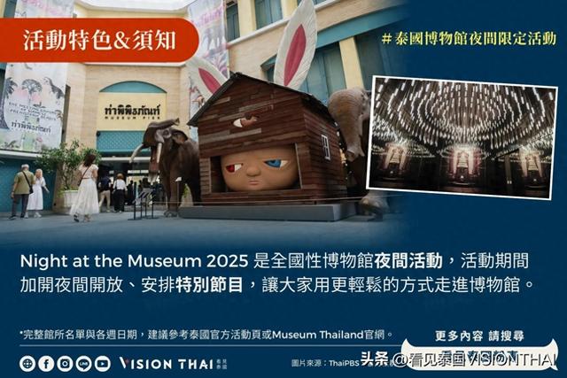 53座泰国博物馆夜间活动开跑！Night at the Museum 2025 点亮文化夜