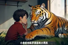 民间故事：小老虎与大老虎图片