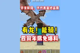 比特萝卜限免冰火传说！骑龙效果预告... #我的世界 #我的世界网红都在用的模组 #游戏
