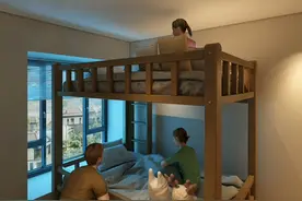 两个孩子一间房这样住才宽敞又好用 #装修设计 #设计案例分享 #原木风 #loft复式