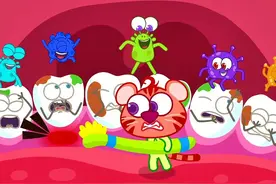 我的牙齿怎么裂开了 #儿童动画 #早教动画 #动画小故事视频封面